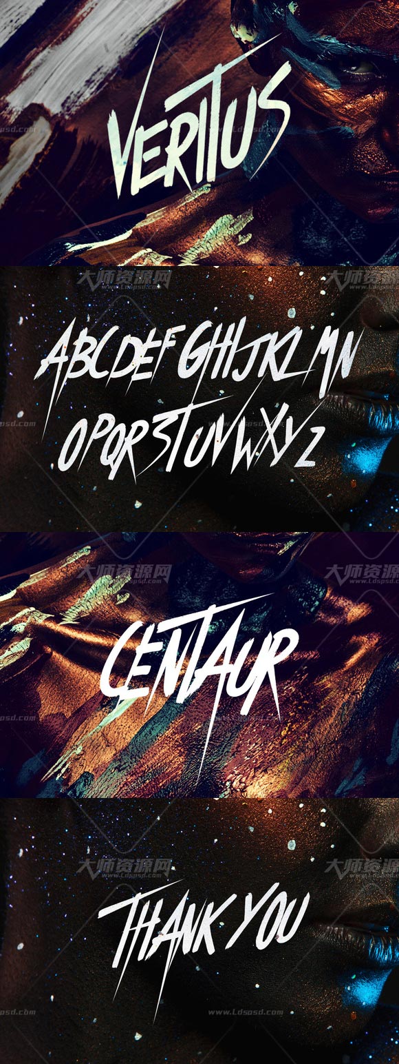 Veritus - Brush Font,极品英文书法字体